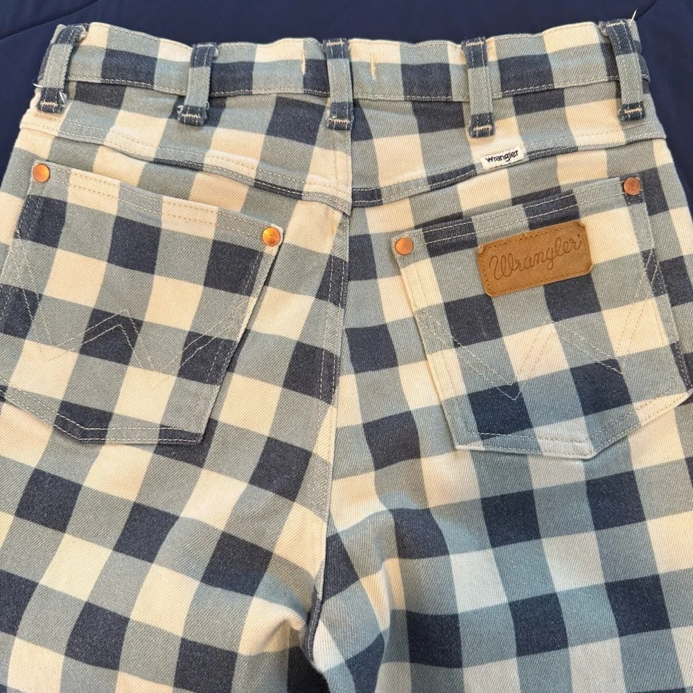 Wrangler Wrock 672 Gingham Cropped Jeans, Size 29, Great Condition! - Picture 10 of 15